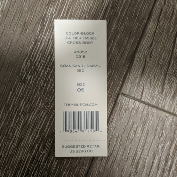 Tory Burch color block leather tassel crossbody - Picture 2 of 5